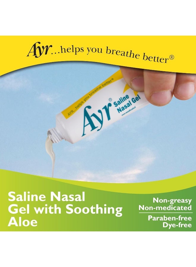 Ayr Saline Nasal Gel, With Soothing Aloe, 0.5 Ounce Tube - Image 5